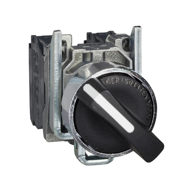 Schneider Electric XB4BD41 3-Positionen Wählschalter Schwarz - XB4BD41