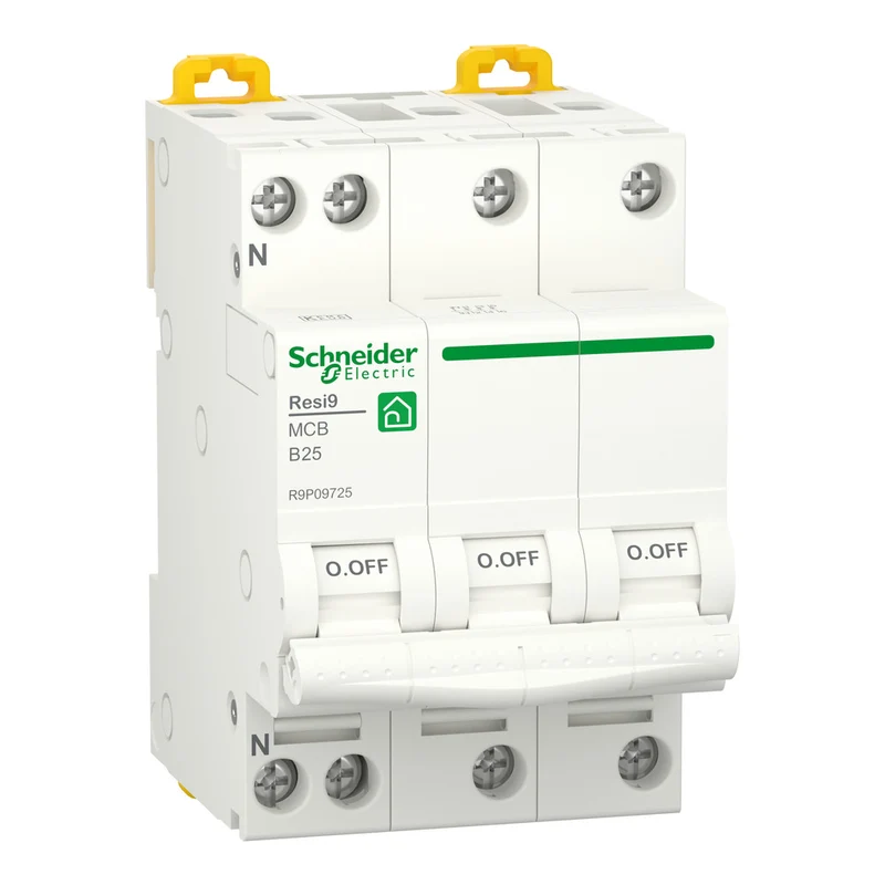 Schneider Electric Resi9 3P+N 25A Sicherungsautomat - R9P09725