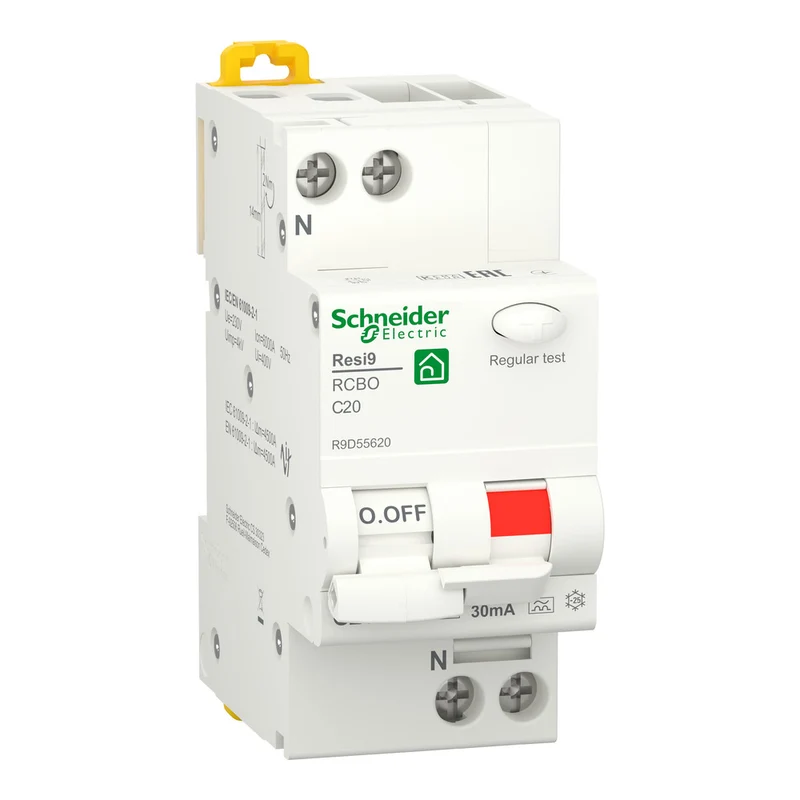 Schneider Resi9 Rcbo 1P+N 20A C-Kurve 30Ma 6Ka - R9D55620