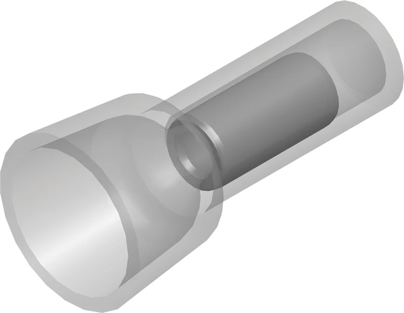 Isolierter Kupfer-Endanschluss 4.0-6.0mm² Transparent 100pk - CE130103 [100 Stück]