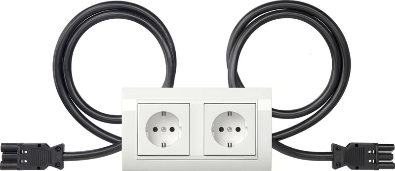 Gira Standard 55 Doppeltes SCHUKO Steckdose Mit Rahmen - 4931023
