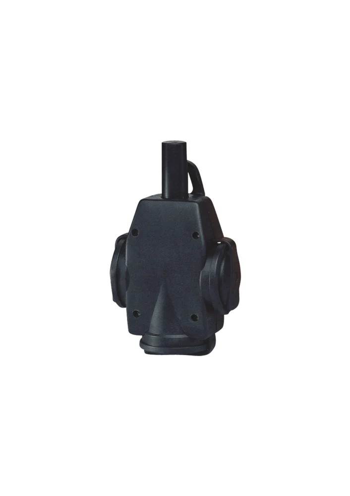 Dreifach Schuko Schwerlast Gummi Hängender Stecker - 1473190