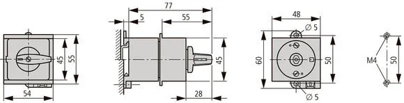 Eaton T0 Steuerungsschalter 20A Hand-0-Auto - 026991
