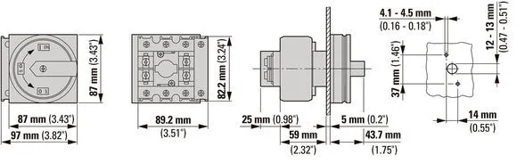 Eaton P3 63A Hauptschalter Mit Stoppfunktion 3P+N - 012771