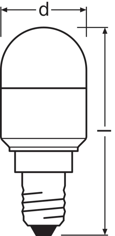 Led Spezial T26 2.3W Kühlschranklampe E14 827 Matt - 4099854066993