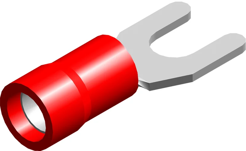 Conex Pvc Gabelanschluss M3 Rot 0.5-1.5mm² - Ce020101 [100 Stück]