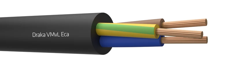 Draka VMVL Eca 3G2.5mm² Flexibles Vinylkabel Schwarz - 803893 [100 Meter]