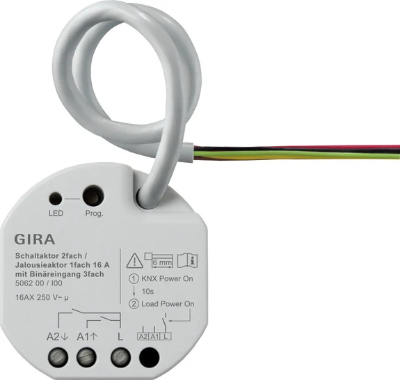 Gira One 2-Gang Schalter 16A KNX Sicherer Aktor - 506200