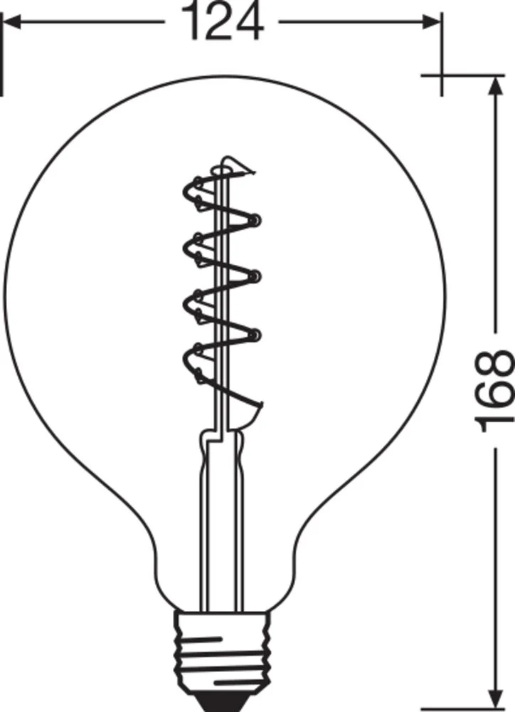 OSRAM Vintage 1906 LED Globe E27 4W Dimmbar Gold - 4058075270008