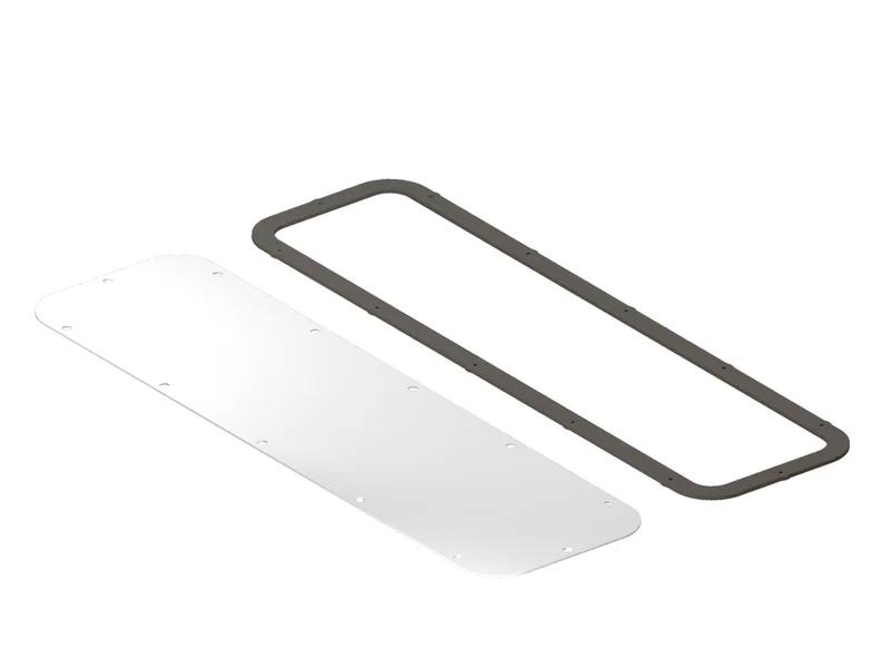 Rittal AX Stahl Durchführungsplatte 534x149mm RAL7035 - 5051399