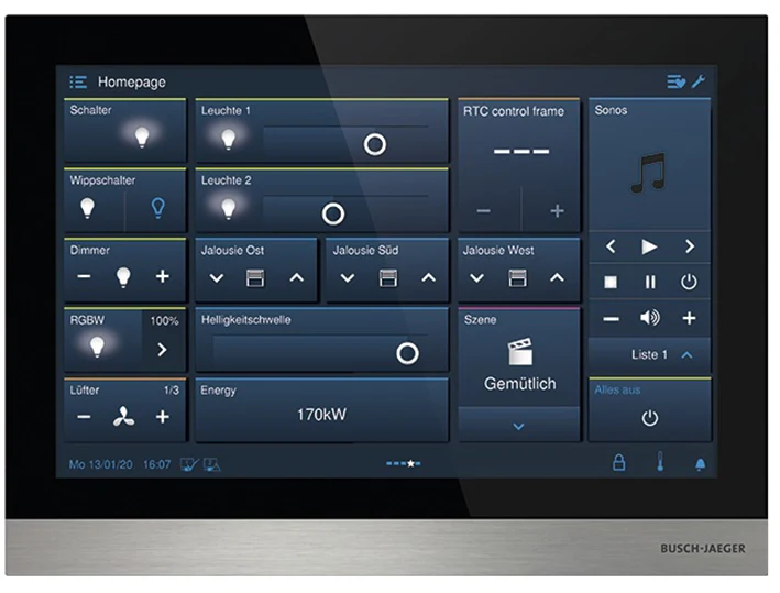 ABB Welcome IP Touch 10 Video-Türsprechanlage Display Schwarz - 2TMA130050B0058