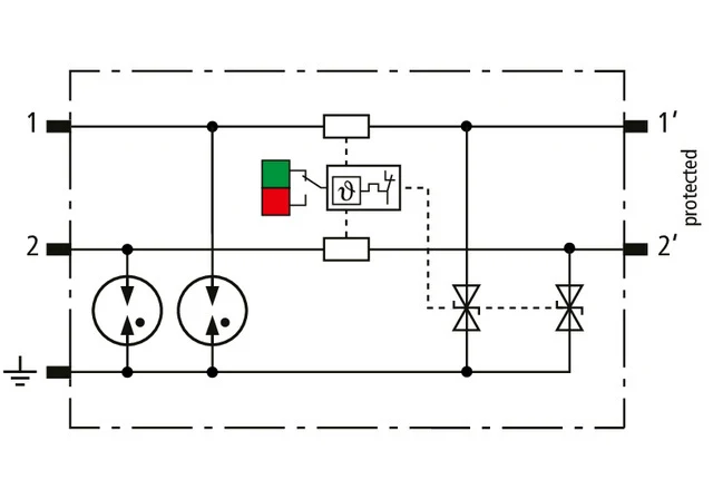 Dehn Bco Ml2 Be 24 Modulare Kombinierte Überspannungsschutzvorrichtung - 927224