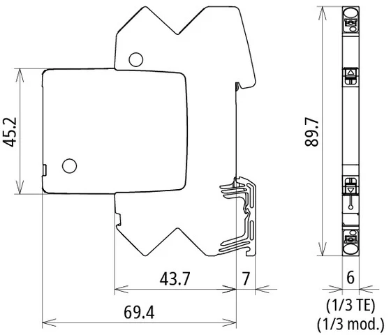 Dehn Bco Ml2 Be 24 Modulare Kombinierte Überspannungsschutzvorrichtung - 927224