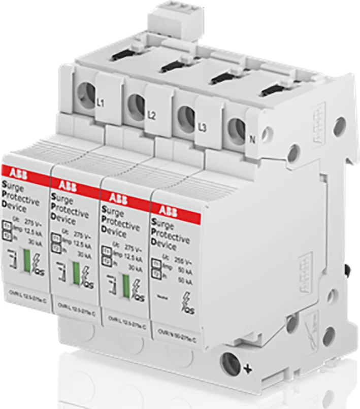 Abb T1-T2 3P+N Überspannungsschutz 12.5KA 80KA 275V - 2Ctb815710R0700