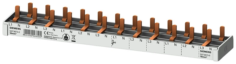 Siemens 10Mm² Kompakte Stift-Sammelschiene 3P/N 12X Sentron 5St3 - 5St36730