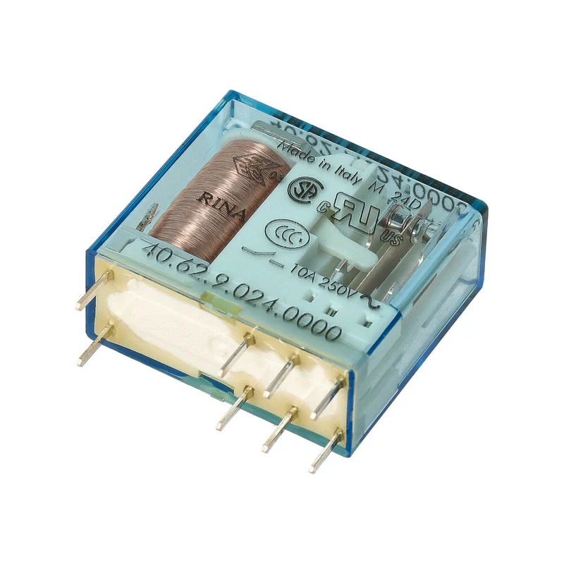 Finder PCB Relais 24VDC 10A Dual CO AgNi Kontakt - 40.62.9.024.0000
