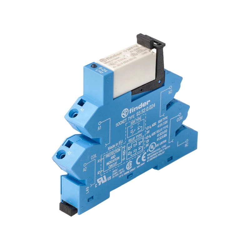 Finder Schnittstellenrelais 24V 8A Dual CO Schraubloser Anschluss - 38.62.0.024.0060