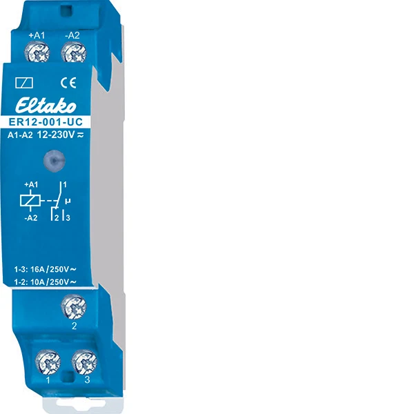 Eltako ER12-001-UC DIN Schienen Schaltrelais 16A 250V - 22001601