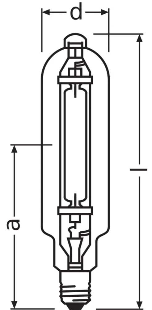 Osram Powerstar Hqi-T 2000W Metallhalogenlampe E40 - 4008321665379
