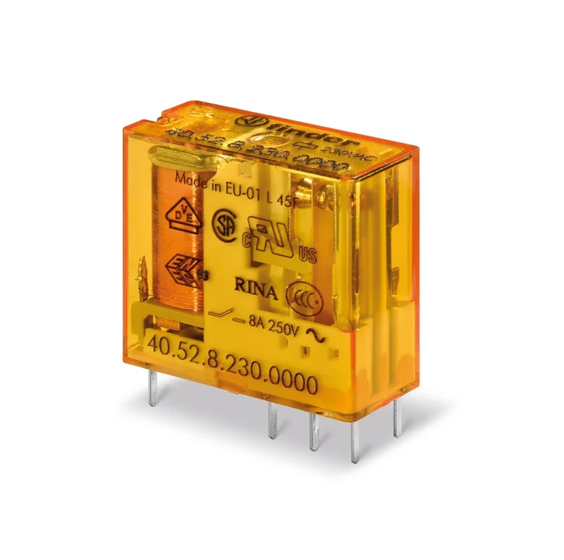 Finder 40.52 PCB Relais 12VAC 2CO 8A AgNi - 40.52.8.012.0000
