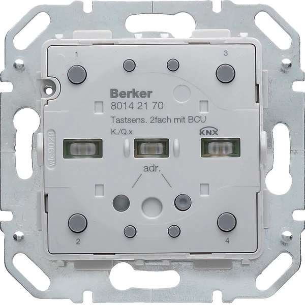Hager 2 Gang Drucktastenmodul Mit Buskopplungseinheit - 80142170