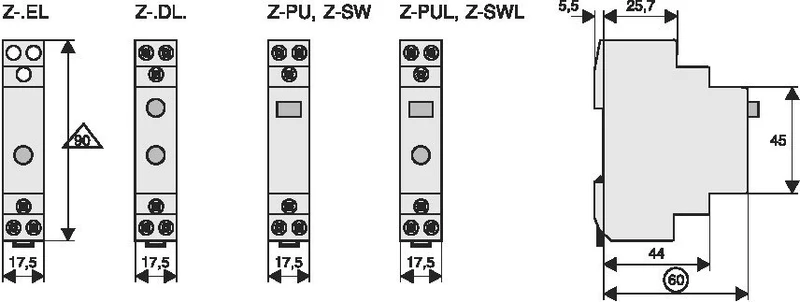 Eaton Z-PU/S 16A Einpoliger Drucktaster - 276291