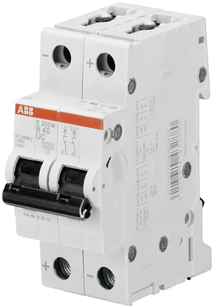 ABB S202M-B10UC 2-poliger Schutzschalter 10A 400VAC - 2CDS272061R0105