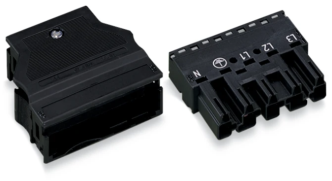 WAGO 770-115 5-poliger Schwarzer Stecker Mit Zugentlastung - 770-115