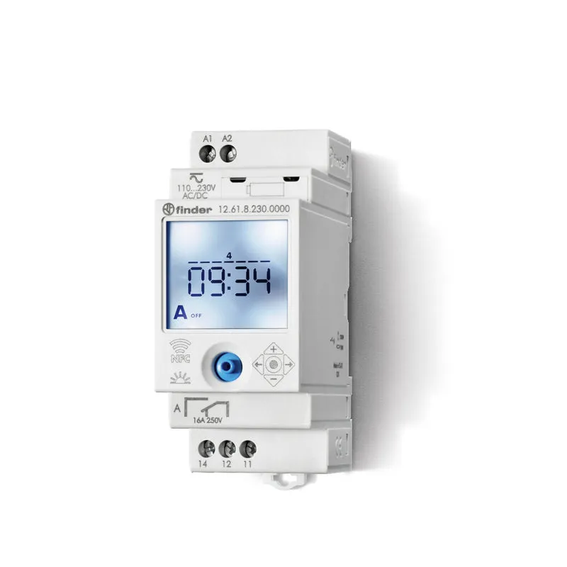 Digitaler Wöchentlicher Timer Schalter 16A 230V NFC Smartphone - 12.61.8.230.0000