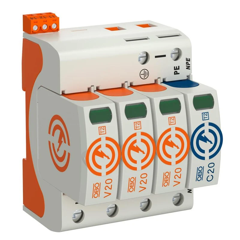 OBO V20 Typ 2 Überspannungsschutz 3P+NPE 280V 40kA - 5095333