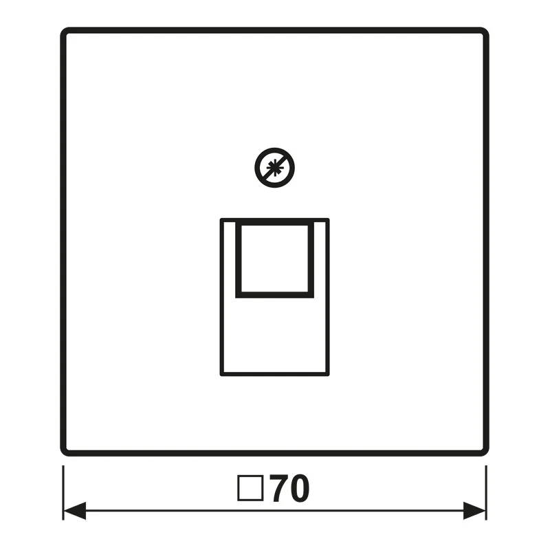 Antike Messing UAE Netzwerk Abdeckung Platte LS Serie - ME2969-1UAAT
