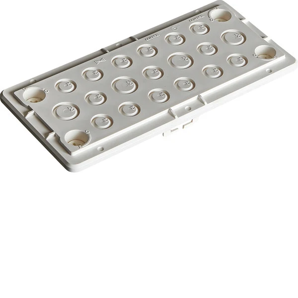 Hager FZ466N IP44 Universelle Kabel-Einführplatte - FZ466N