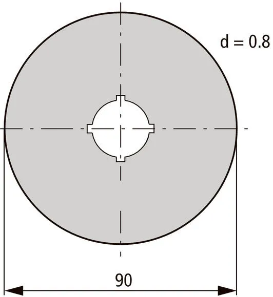 Eaton M22-XAK11 Not-Aus-Schild 90mm - 121085