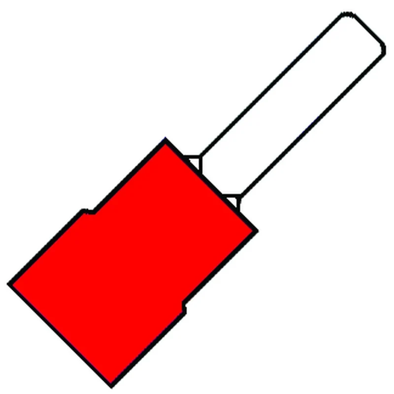 Isolierter Flacher Stiftverbinder P10 Rot 0.5-1.5mm2 - 100162 [100 Stück]