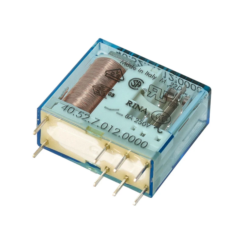 Finder 40.52 Dual PCB Relais 8A 12VDC AgNi Kontakte - 40.52.7.012.0000