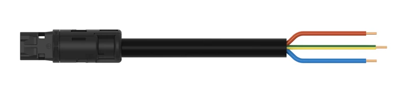 WAGO Winsta 3-Polige Vorgefertigte Kabel 3M Schwarz - 774-9993/207-301