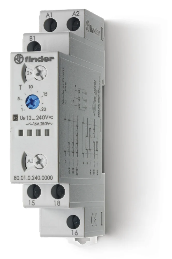 Finder 80 Serie Multifunktionales Zeitrelais 16A - 80.01.0.240.0000