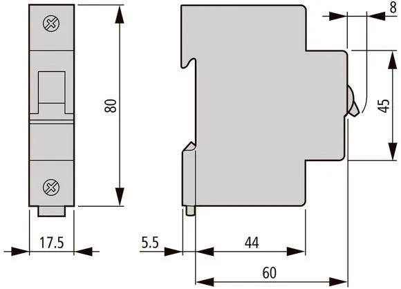 Eaton Faz 40A Einpoliger MCB C-Kurve 15kA - 278565