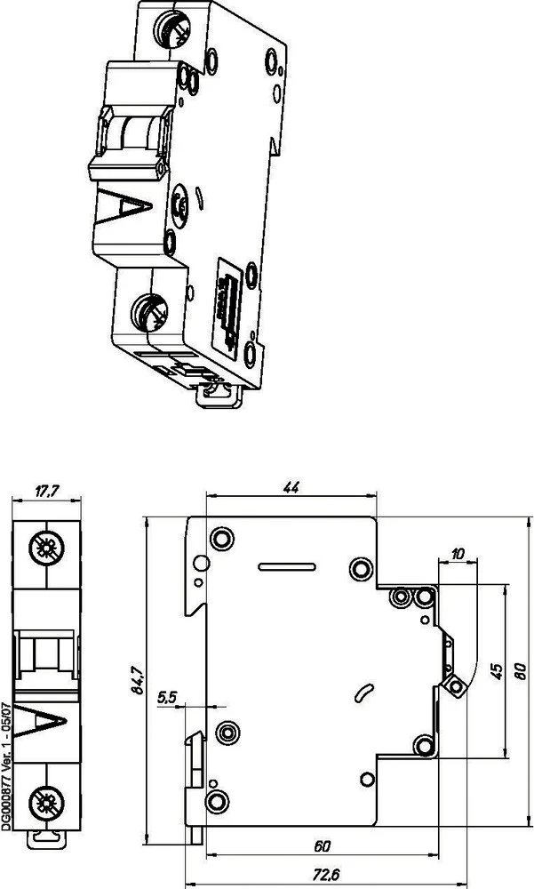 Eaton Faz 40A Einpoliger MCB C-Kurve 15kA - 278565