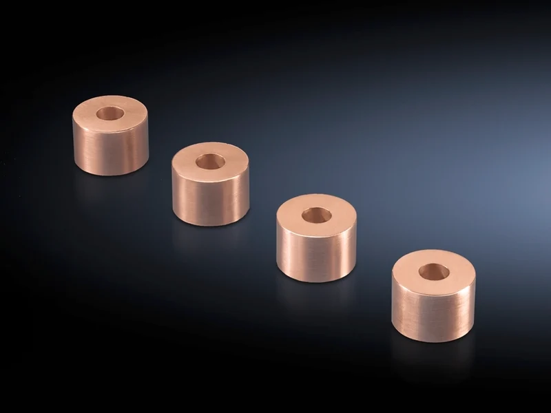Rittal SV Kupfer Abstandshalter Rolle 30mm X 20mm 13mm Loch - 9676503 [4 Stück]