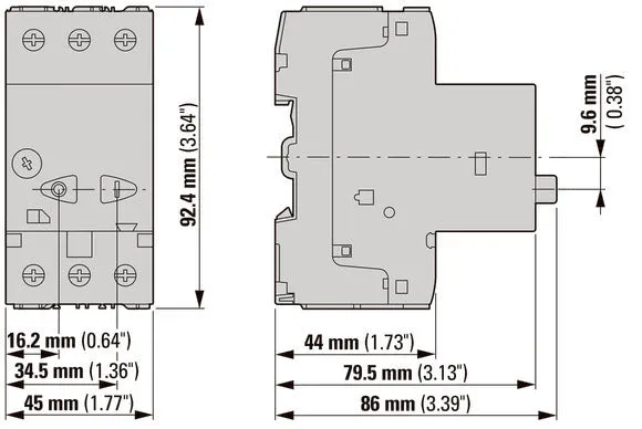 Eaton PKZM01 3P Motorschutzschalter 2.5-4A IP20 - 286085