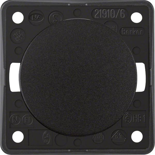 Berker Integro 16 AX Umstellung Schalter Schwarz Glänzend - 936562510
