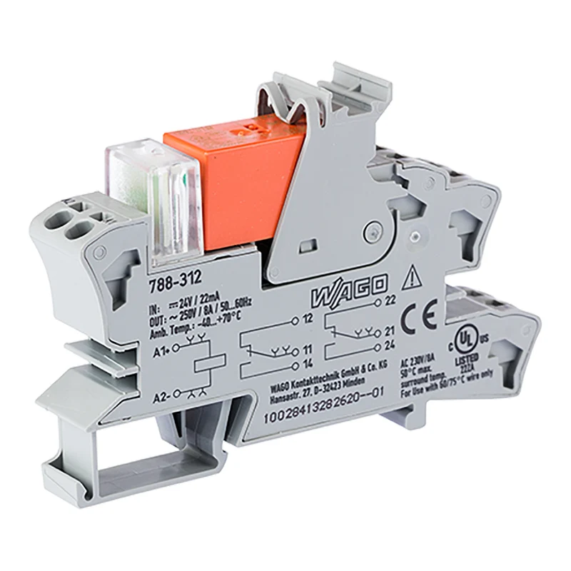 Wago 788-312 Relaismodul 24VDC Doppelte Umstellung Kontakt - 788-312