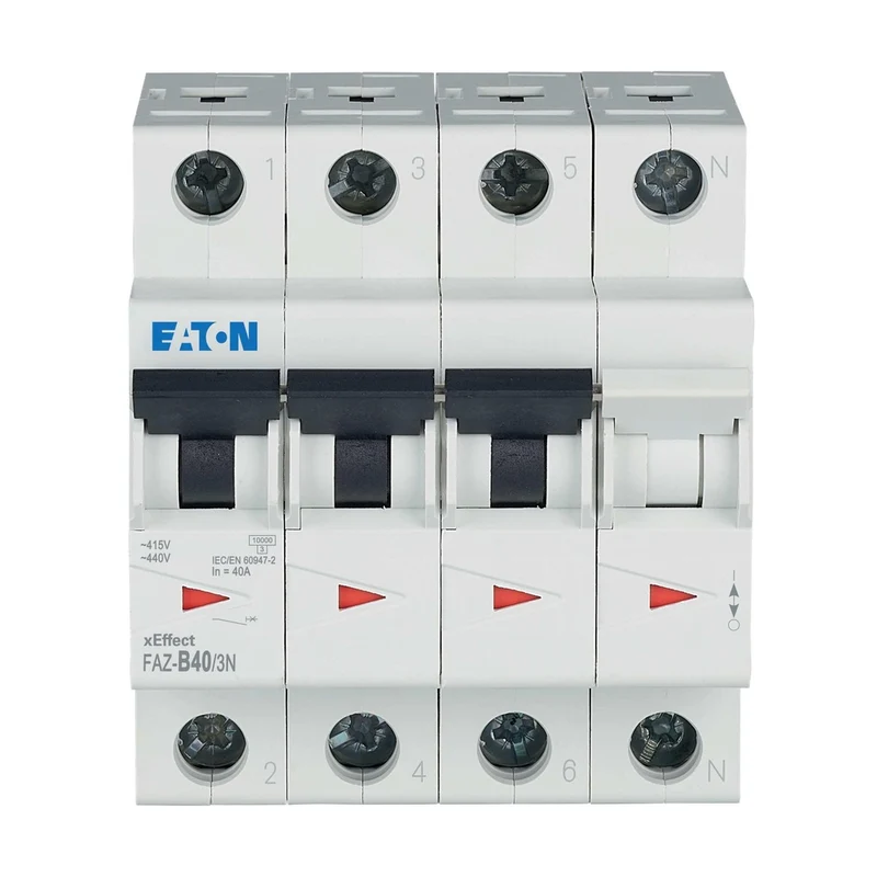 Eaton Faz 40A 3P+N B-Kurve Mcb Sicherungsautomat
