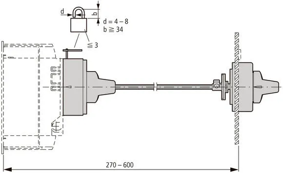 Hauptschalter Montagesatz NZM3 Mit Extra Drehgriff - 119000