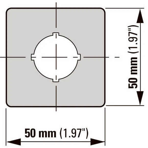 Not-Aus-Schild Mehrsprachig 50x50mm Gelb - 216484