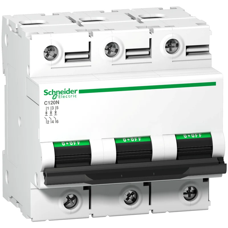 Schneider C120N 3P 125A Schutzschalter 10kA - A9N18369