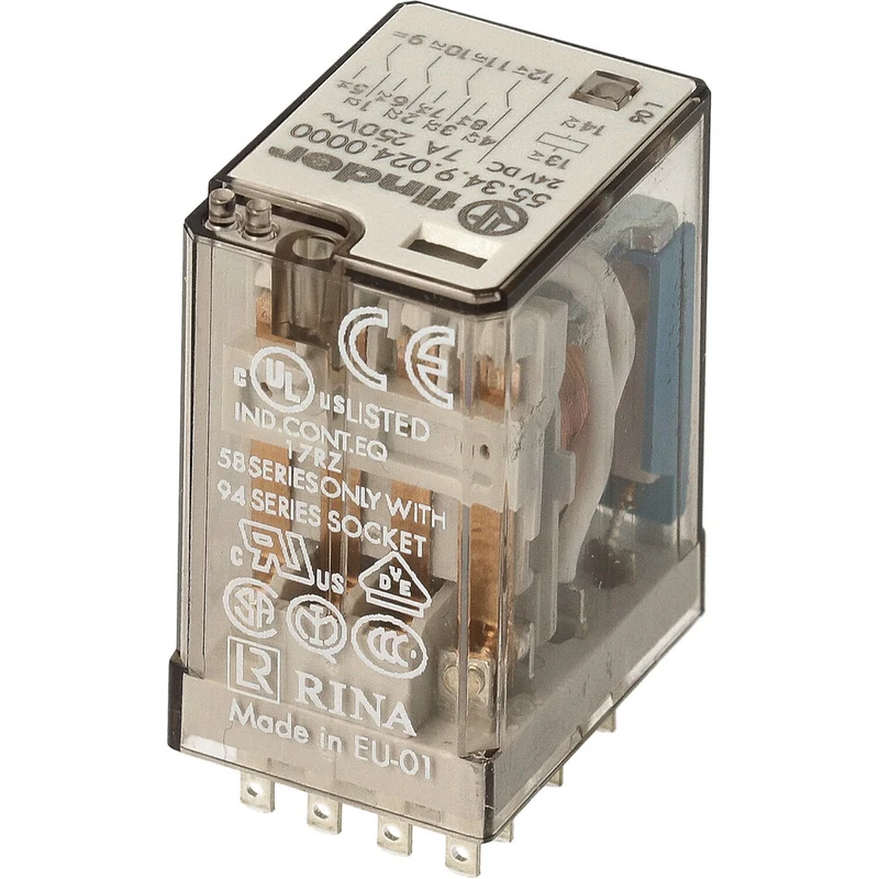 Finder 55.34 Industrielles Relais 4CO 7A 24VDC - 55.34.9.024.0000