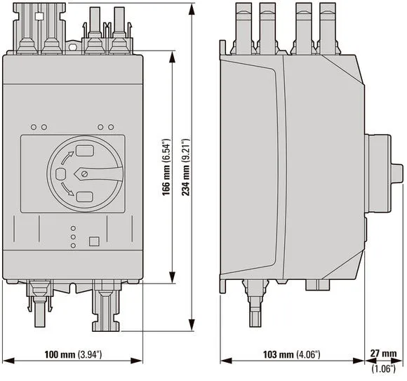 Eaton 30A DC Schalter Trennschalter Mit Doppeltem MC4 - 120922