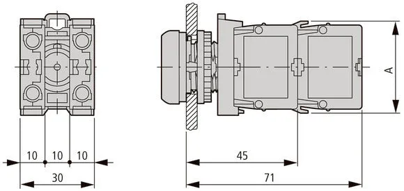 Eaton M22-LED-B Frontmontage Blaues LED-Anzeigelicht - 218057